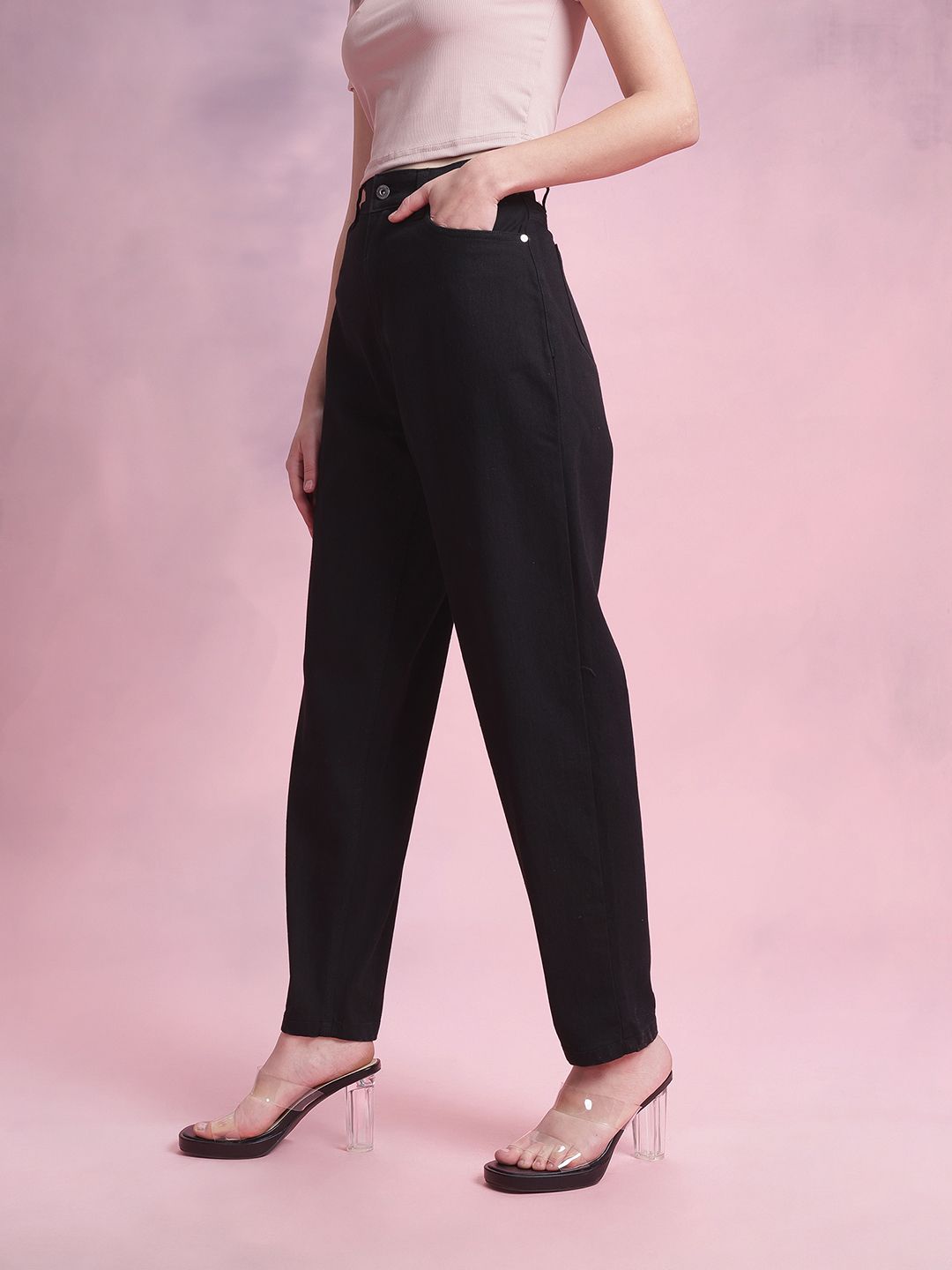 DressBerry Women Mid-Rise Slouchy Fit Stretchable Jeans