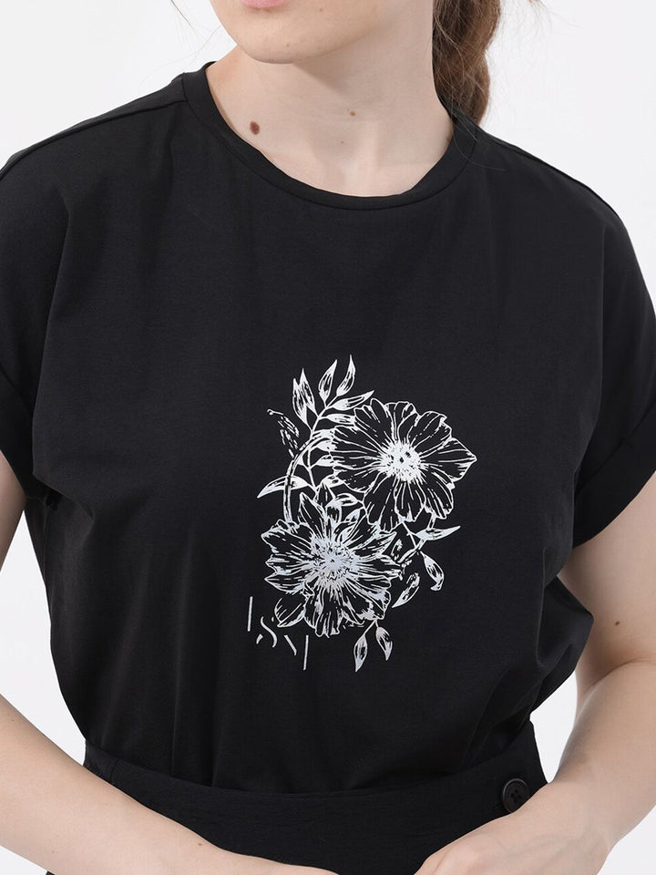 RAREISM Women Printed Extended Sleeves T-shirt