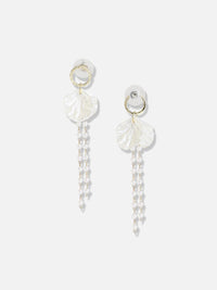SOHI Gold-Plated Contemporary Drop Earrings