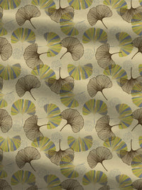 MYTRIDENT Dandelion Yellow Dusk & Dawn Flat 144TC Queen Cotton Bedsheet & 2 Pillow Covers