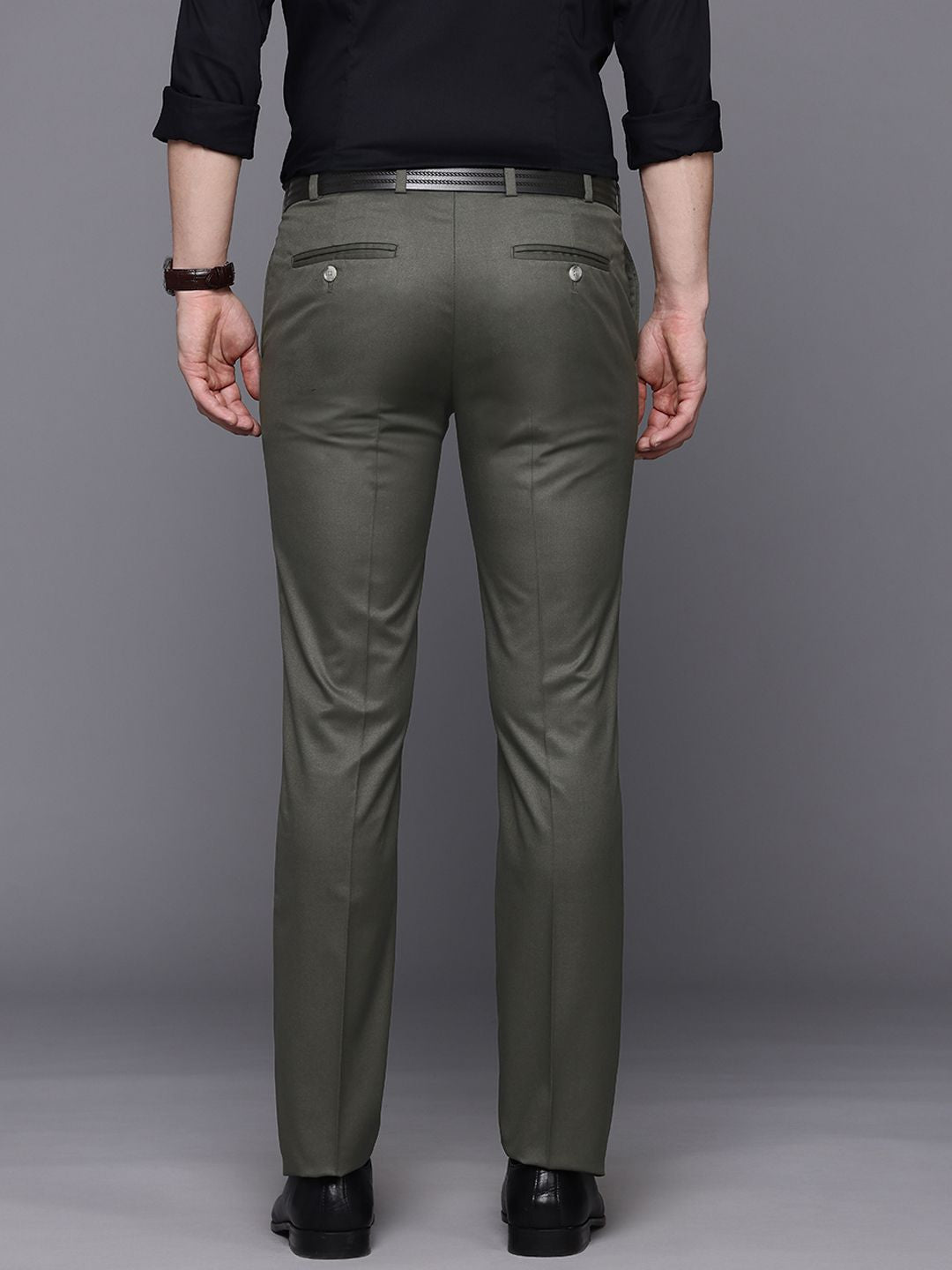Raymond Men Regular Fit Formal Trousers