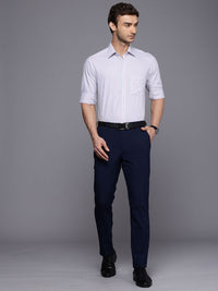 Raymond Micro Checked Slim Fit Opaque Pure Cotton Formal Shirt
