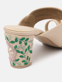 House of Pataudi Ethnic Motif Design Block Heels