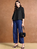 all about you Tie-Up Neck Puff Sleeves Top