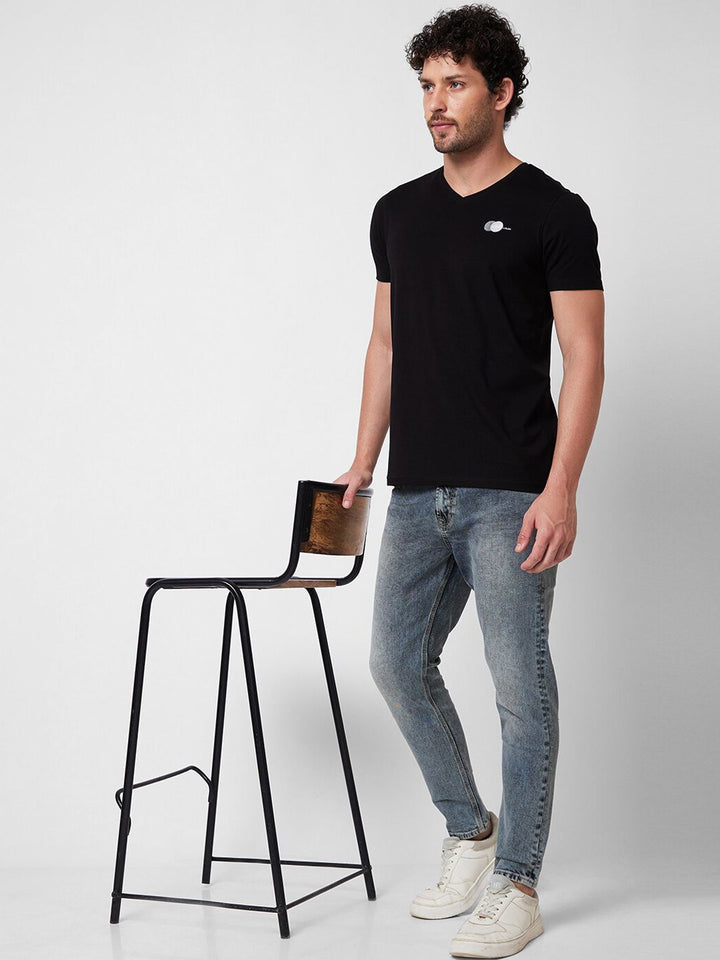 SPYKAR Men Tapered Fit Heavy Fade Clean Look Stretchable Jeans