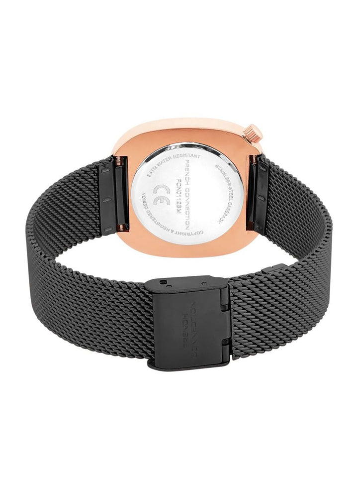 French Connection Women Dial & Stainless Steel Bracelet Style Straps Analogue Watch FCN0112BM