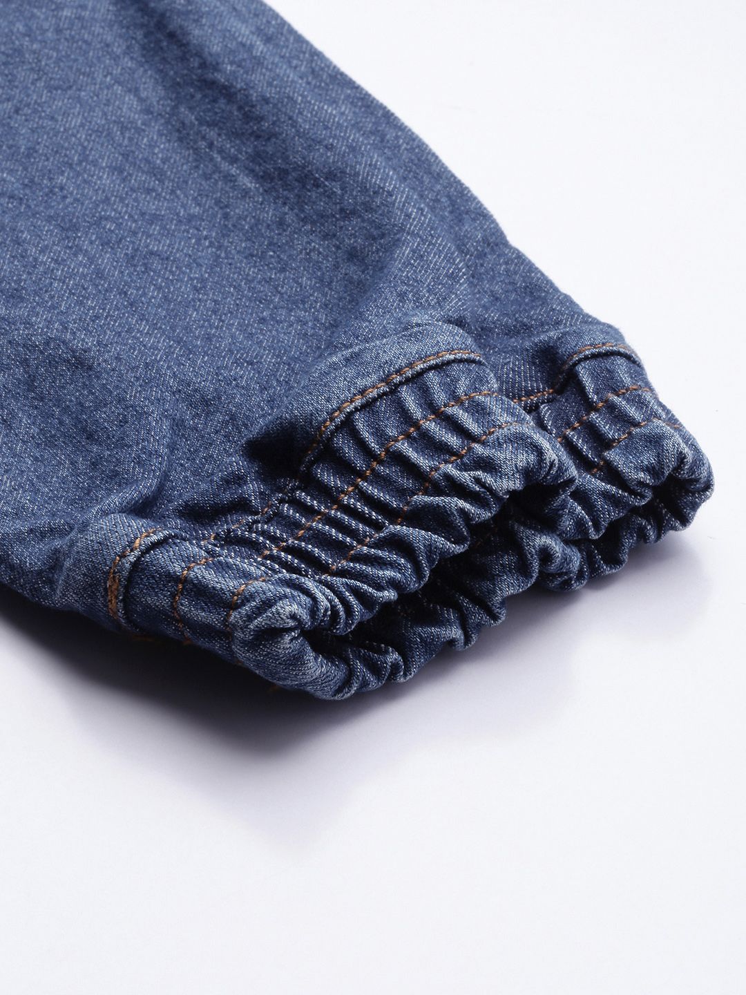 The Indian Garage Co Men Blue Light Fade Stretchable Jogger Jeans