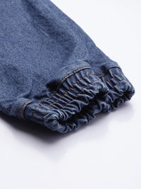 The Indian Garage Co Men Blue Light Fade Stretchable Jogger Jeans