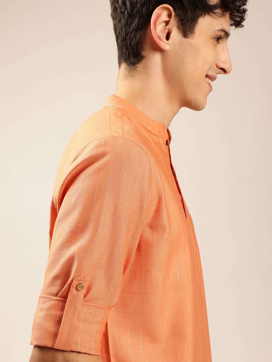 Anouk Mandarin collar Pathani Short Kurta