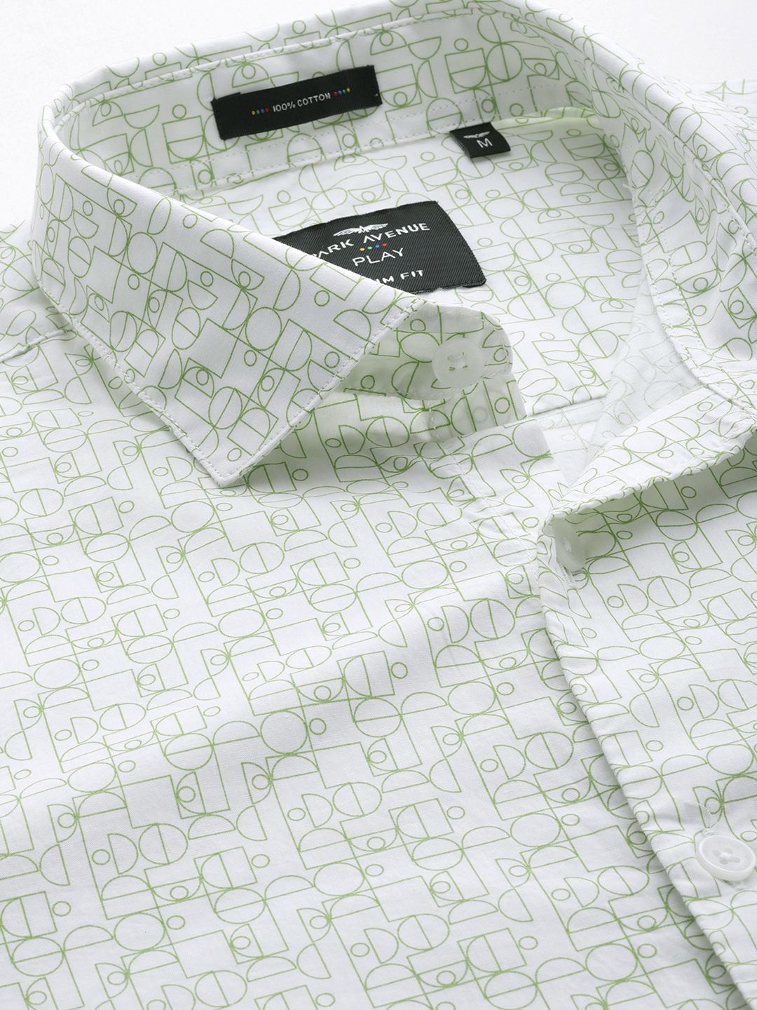 Park Avenue Men Pure Cotton Slim Fit Printed Casual Shirt
