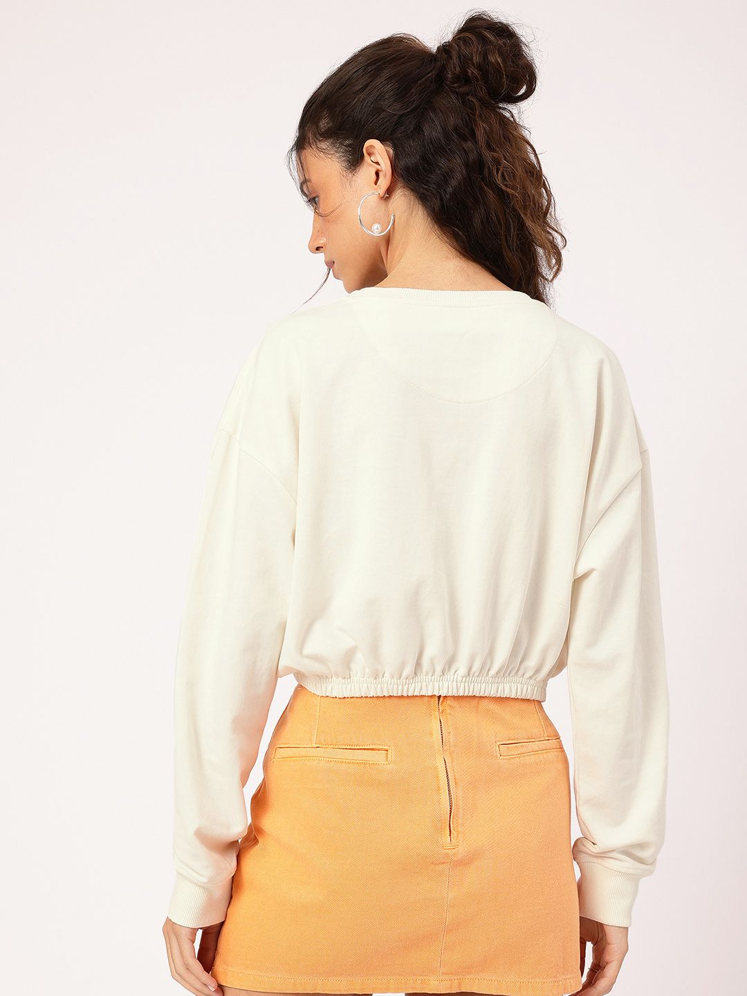 DressBerry Drop-Shoulder Sleeve Sweatshirt