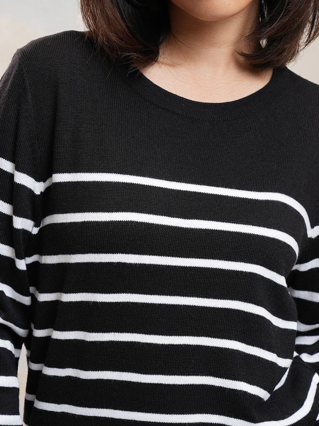 Tokyo Talkies Women Striped Pullover