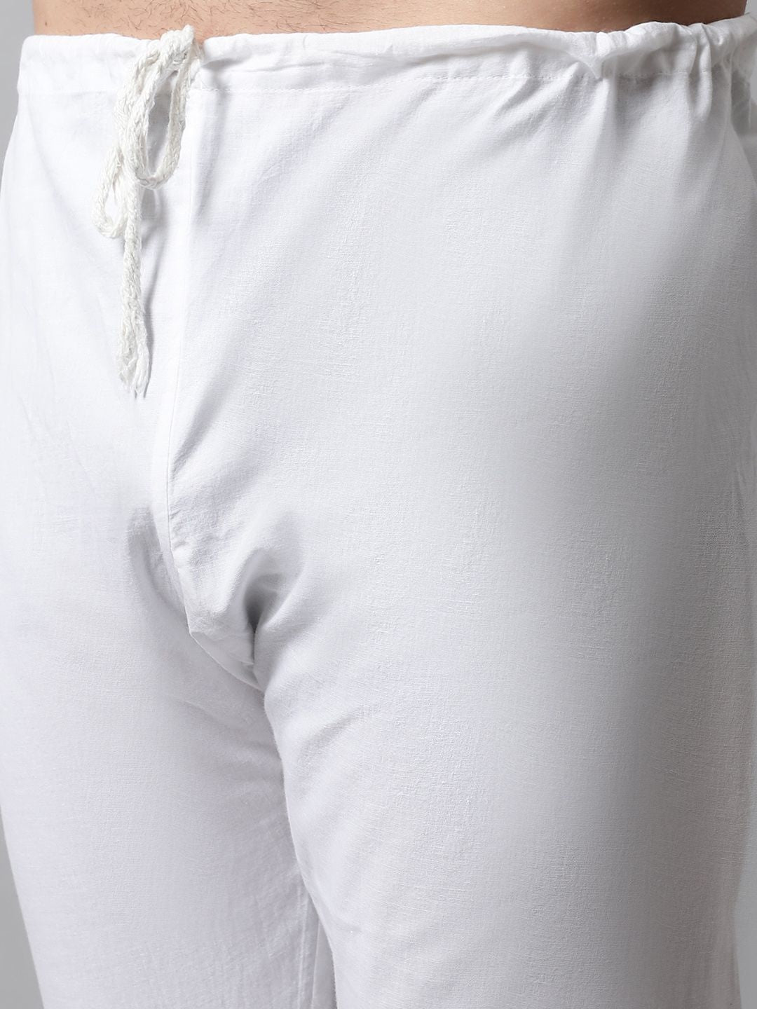 Jompers Men White Embroidered Kurta with Pyjamas