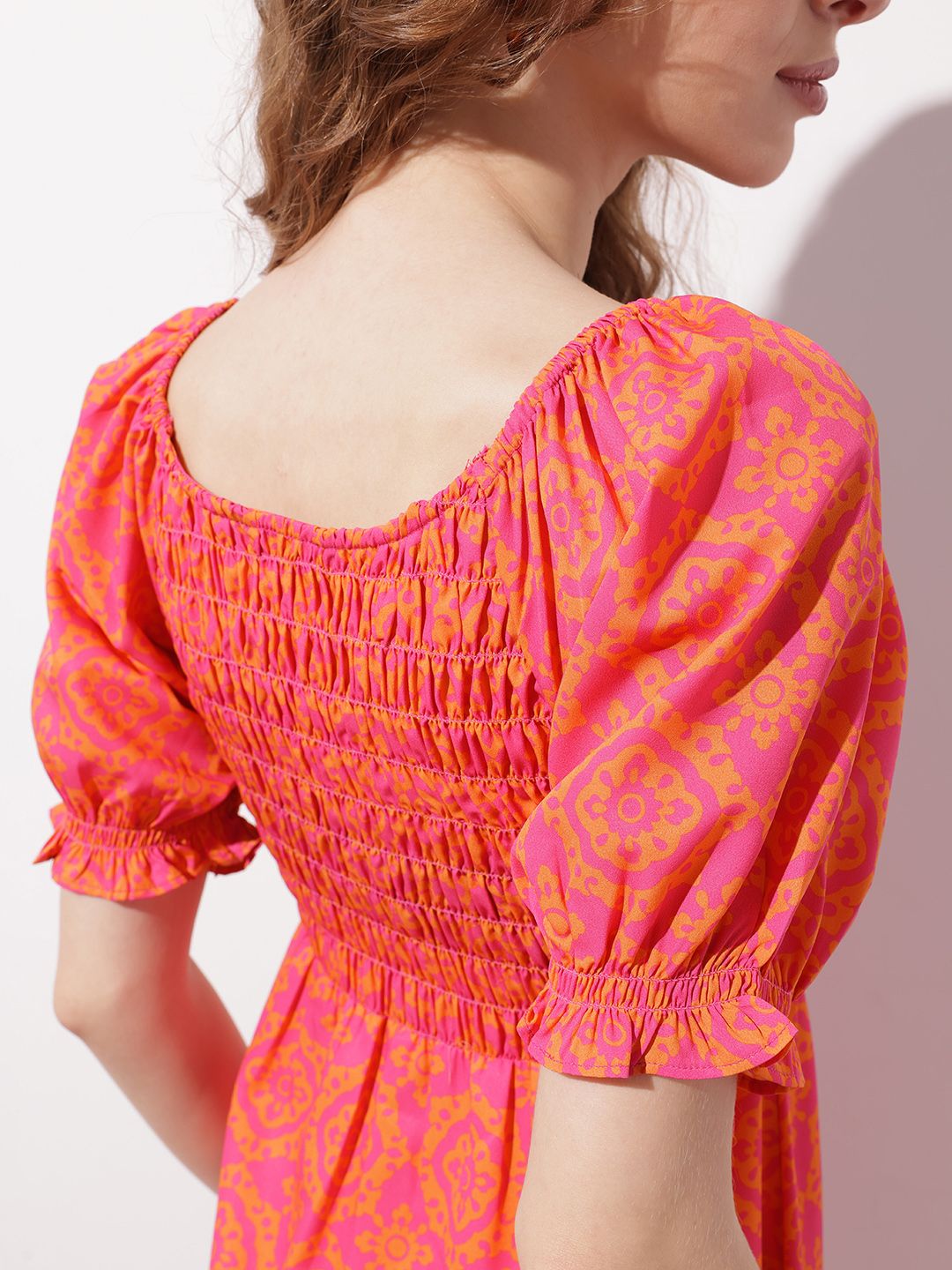 DressBerry Smokin' Hot Printed Empire Dress