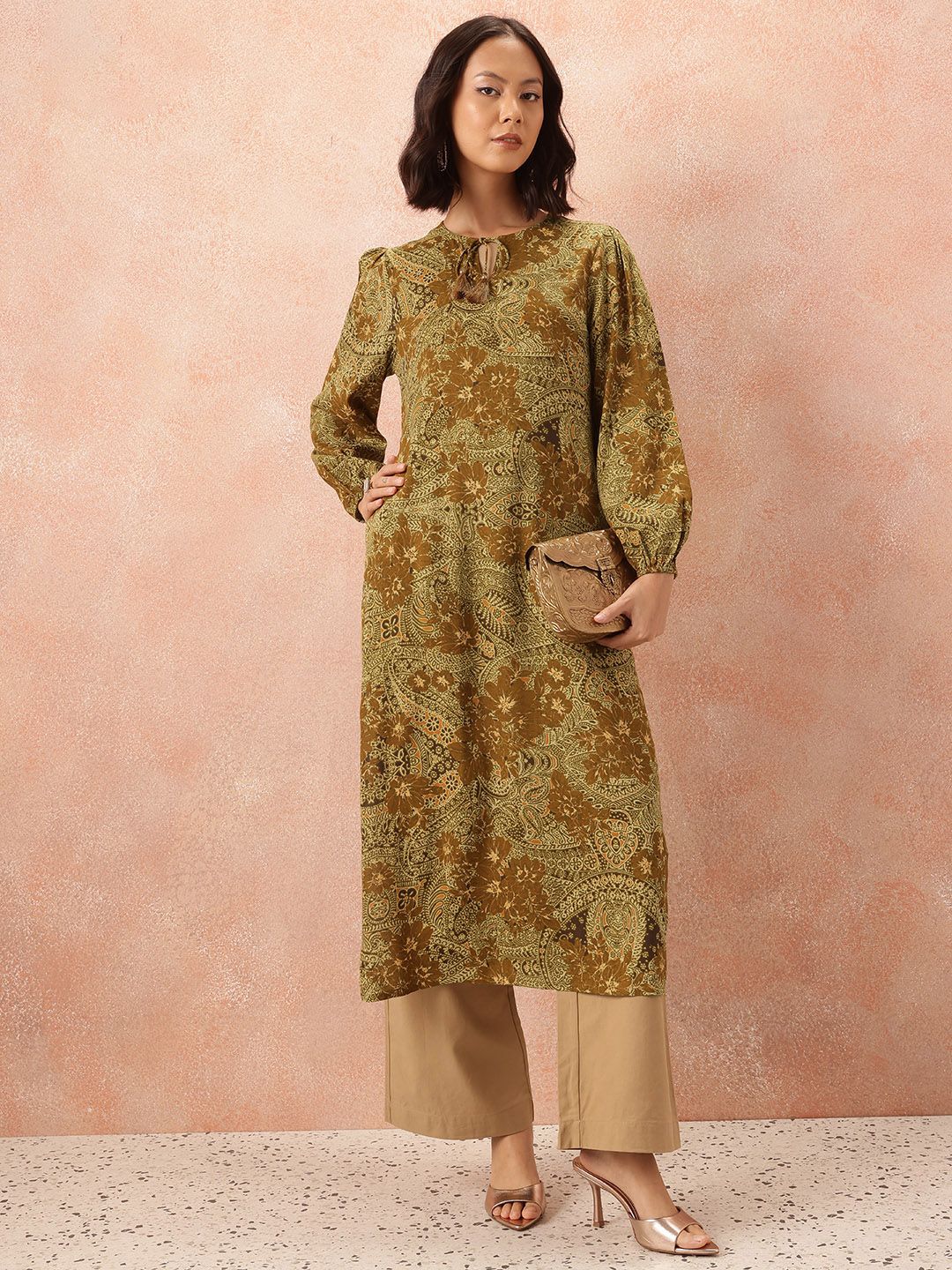 all about you Printed Straight Kurta