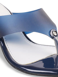 Metro Open Toe Block Open Back Heels