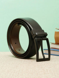 Teakwood Leathers Men Textured Leather Reversible Formal Belt