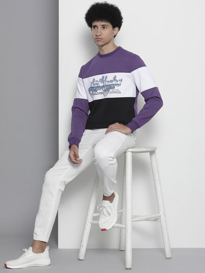 The Indian Garage Co Men Colourblocked Sweatshirt