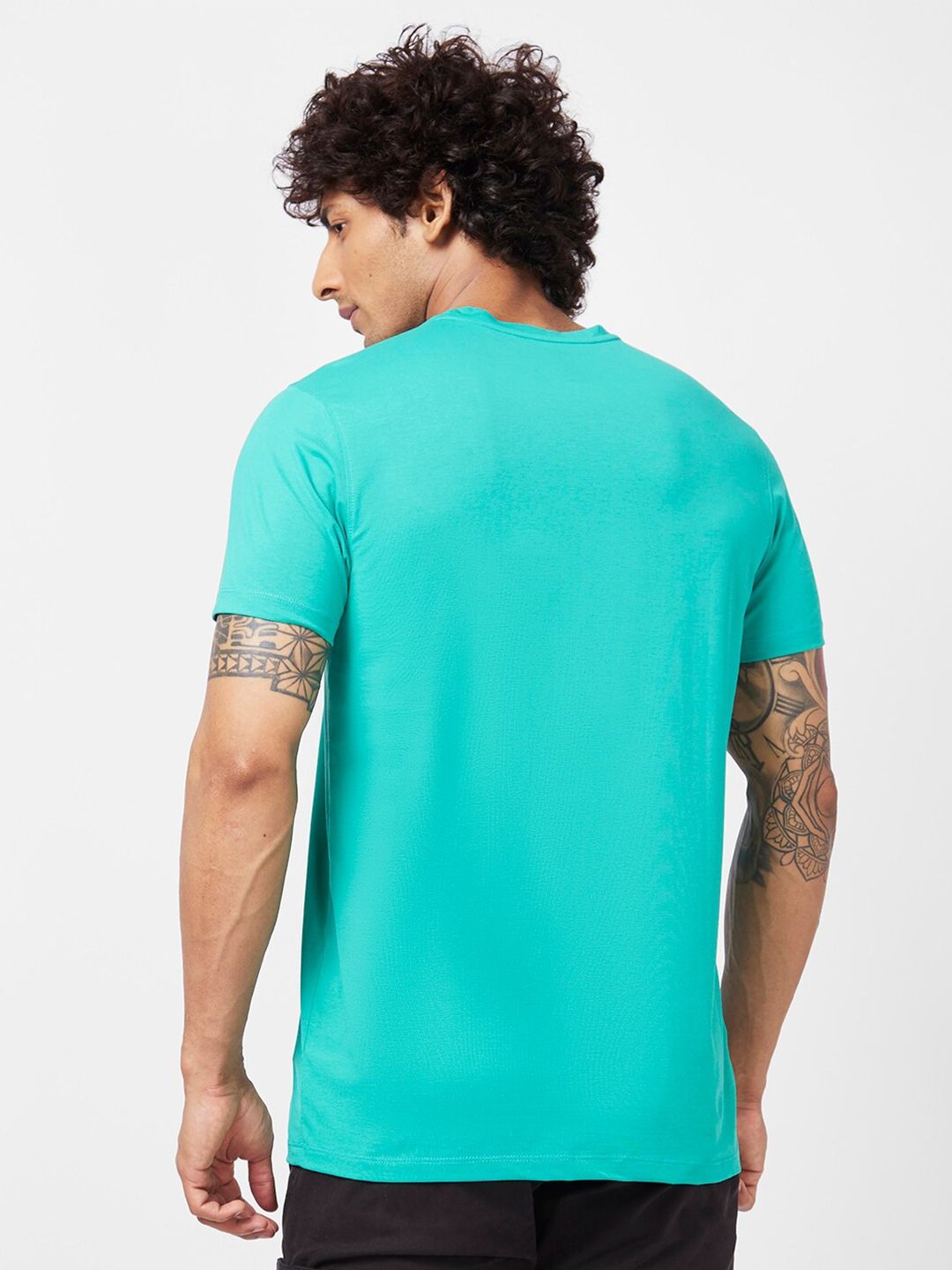 SPYKAR Typography Printed Slim Fit Cotton Casual T-Shirt