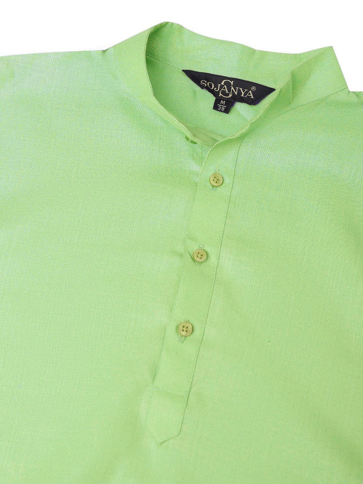 SOJANYA Men Green Kurta