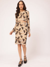 DressBerry Fusion Fits Geometric Printed Co-Ords