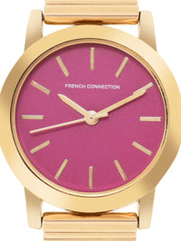 French Connection Women Dial & Bracelet Style Straps Round Analogue Watch FCS06GM-P