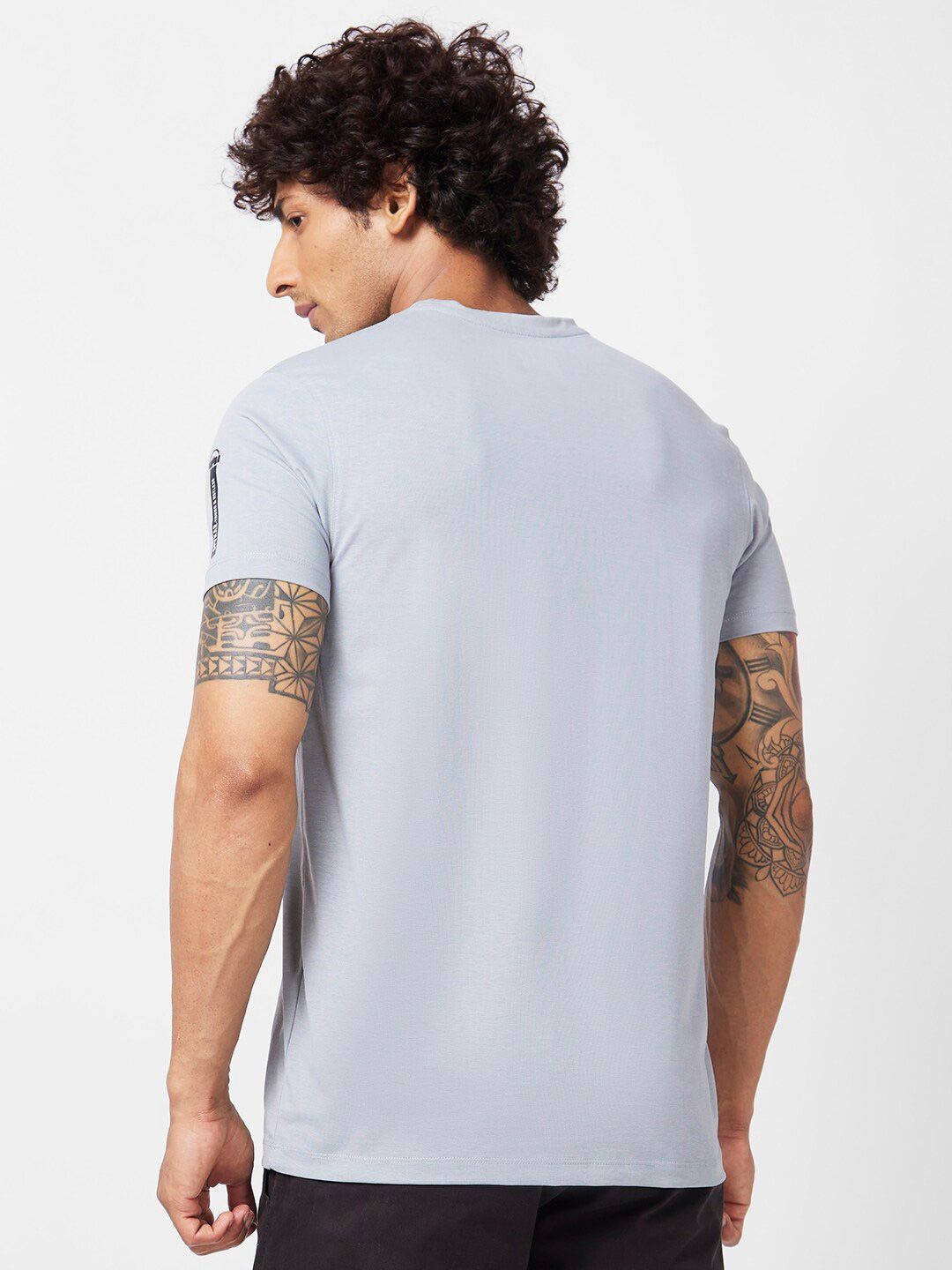 SPYKAR Typography Printed Slim Fit Cotton T-Shirt