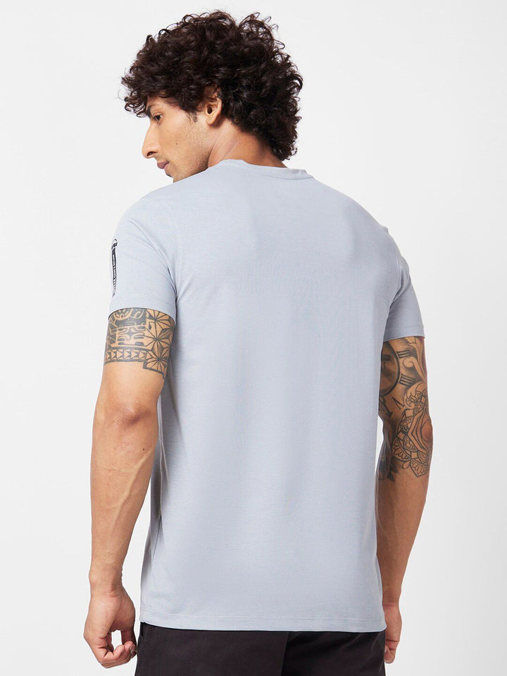 SPYKAR Typography Printed Slim Fit Cotton T-Shirt