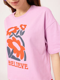 Pretty In Feminine Magic Printed Boxy T-shirt