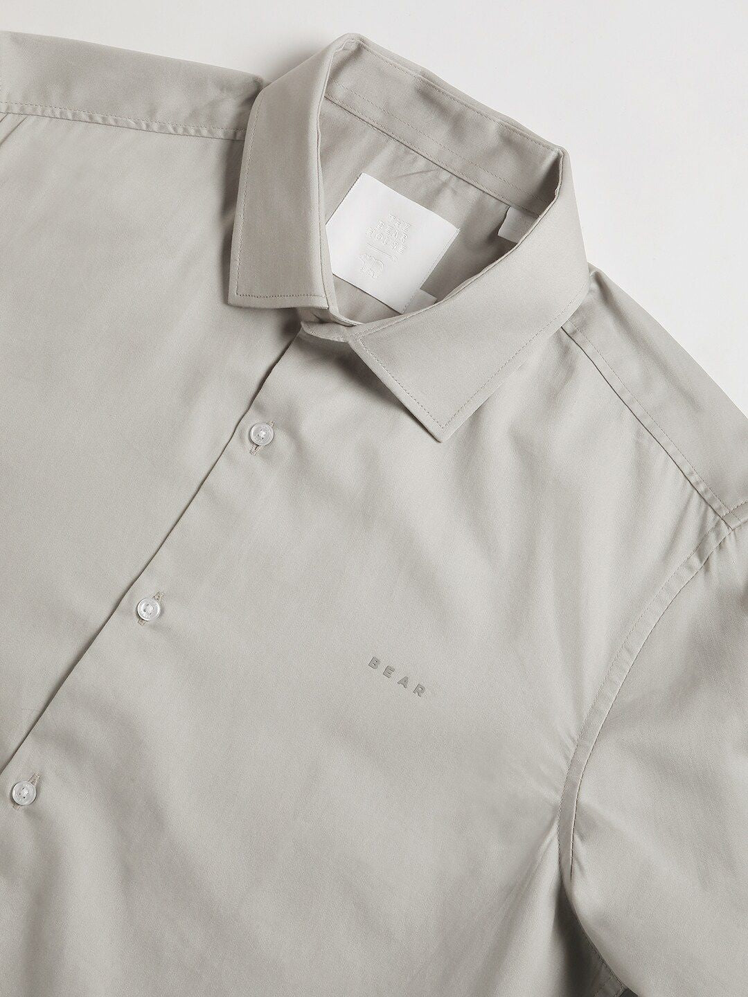 THE BEAR HOUSE Spread Collar Cotton Slim Fit Formal Shirt