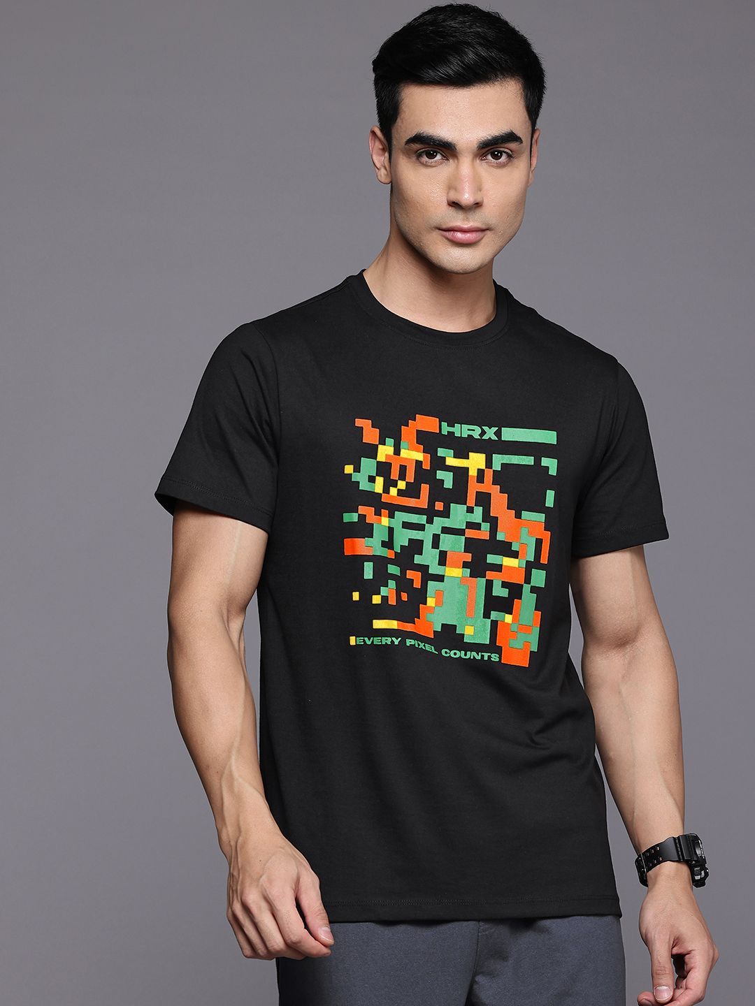 HRX by Hrithik Roshan Printed Casual T-shirt
