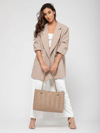 Berrylush Structured Handheld Bag with Quilted
