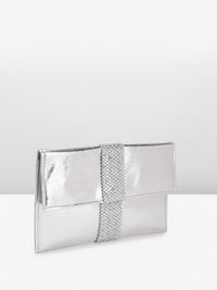 Anouk Abstract Textured Embellished Envelope Clutch