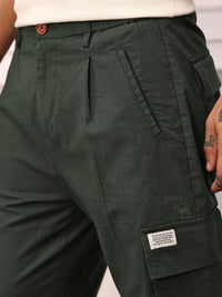 Mr Bowerbird Men Cotton Linen Pleated Cargos Joggers
