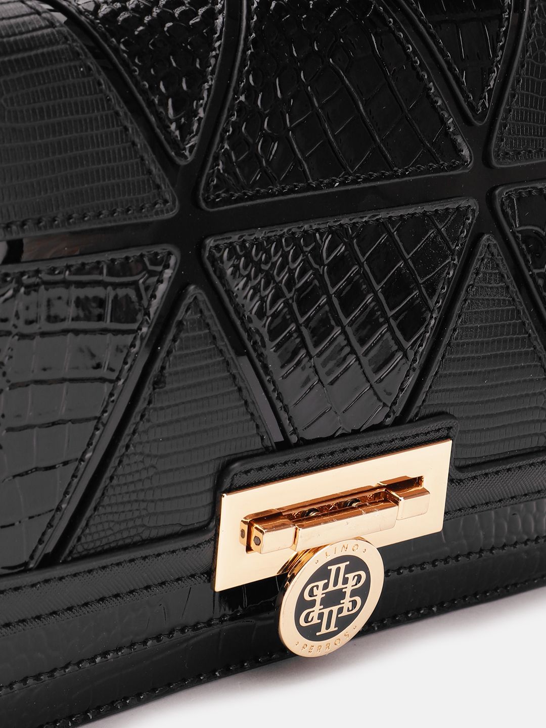 Lino Perros Textured Structured Shoulder Bag