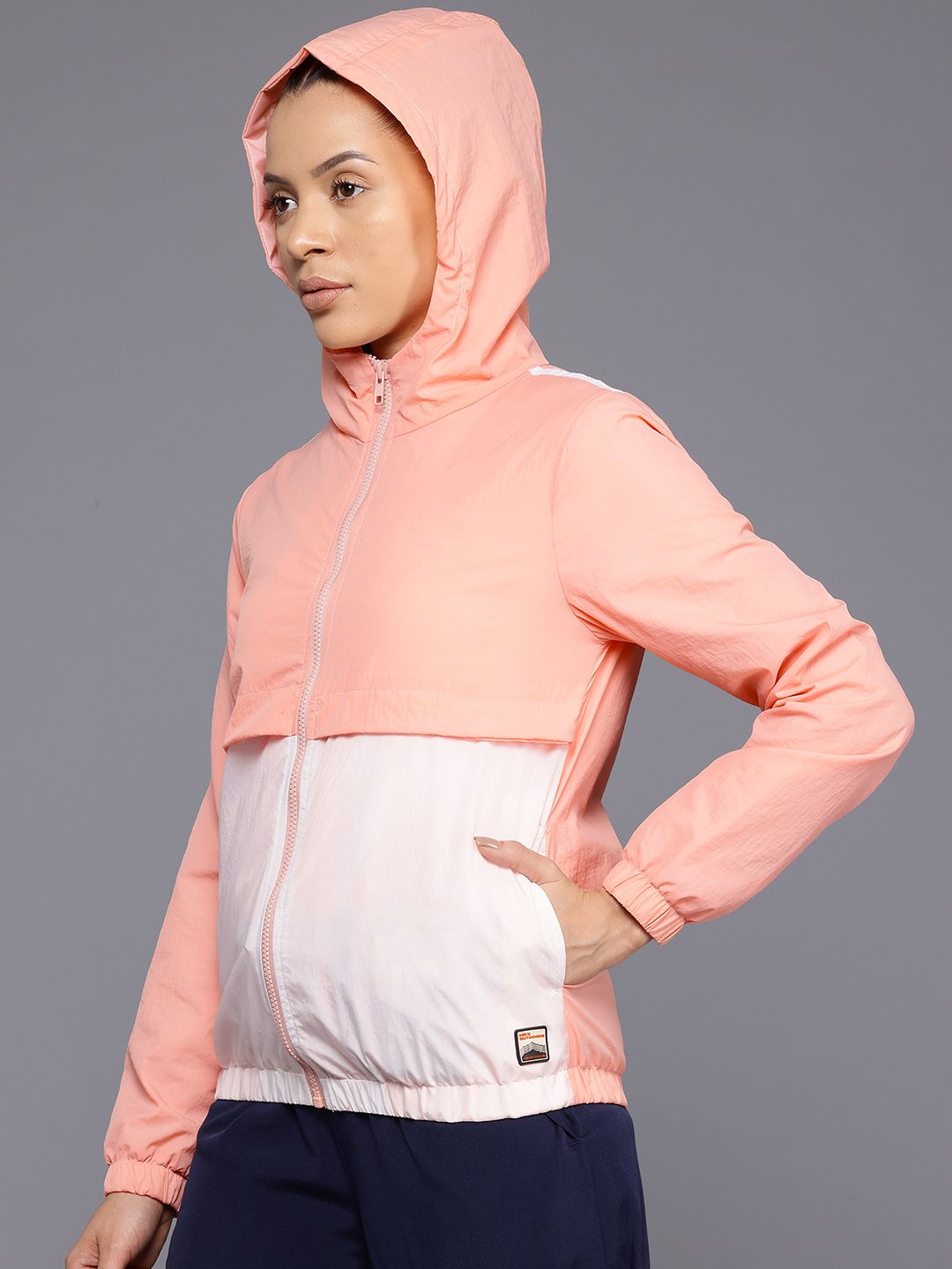 HRX by Hrithik Rosha Rapid-Dry Colourblocked Outdoor Jacket