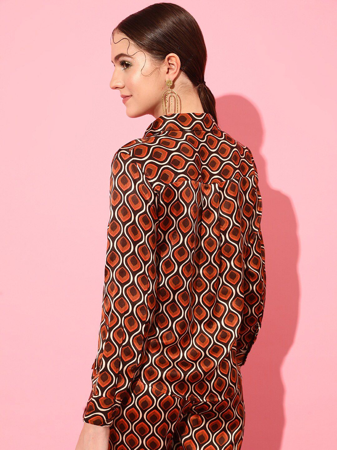 WORK IT by STREET 9 Women Boxy Fit Printed Casual Shirt
