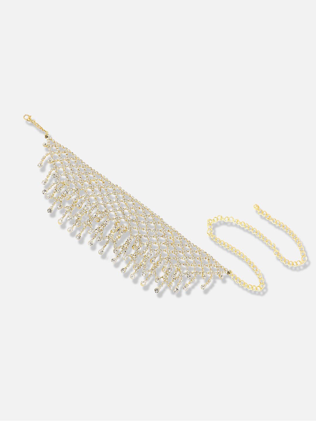 Kalung Parti Pereka Designer Stone-Plated Silver Stone