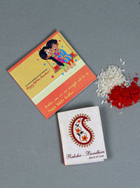 Aapno Rajasthan Rakhi Berhias Berlian &amp; Manik Amerika