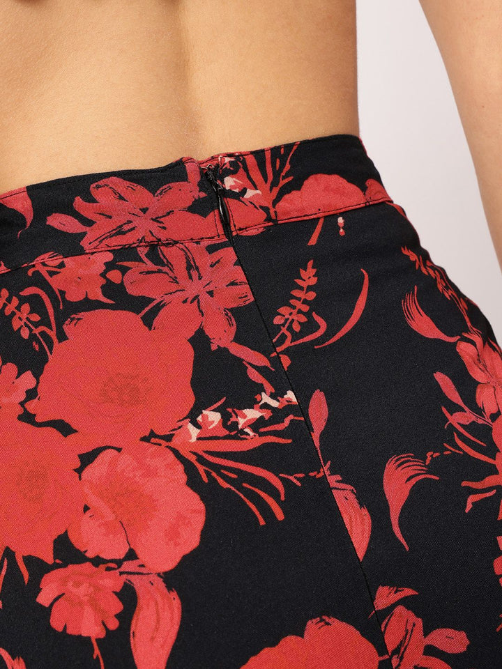 DressBerry Floral Fantasy A-Line Skirt
