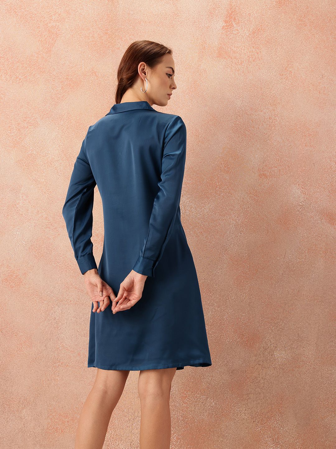 all about you Satin Wrap Dress