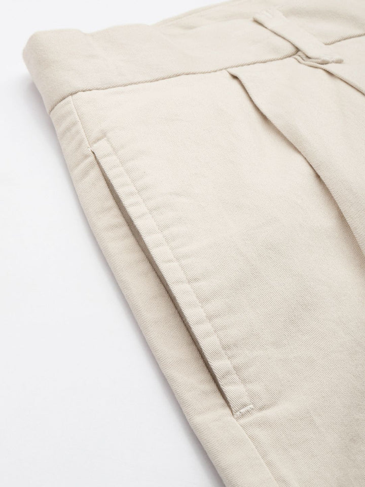 Mr Bowerbird Men Oversized Fit Pleated Korean Trousers