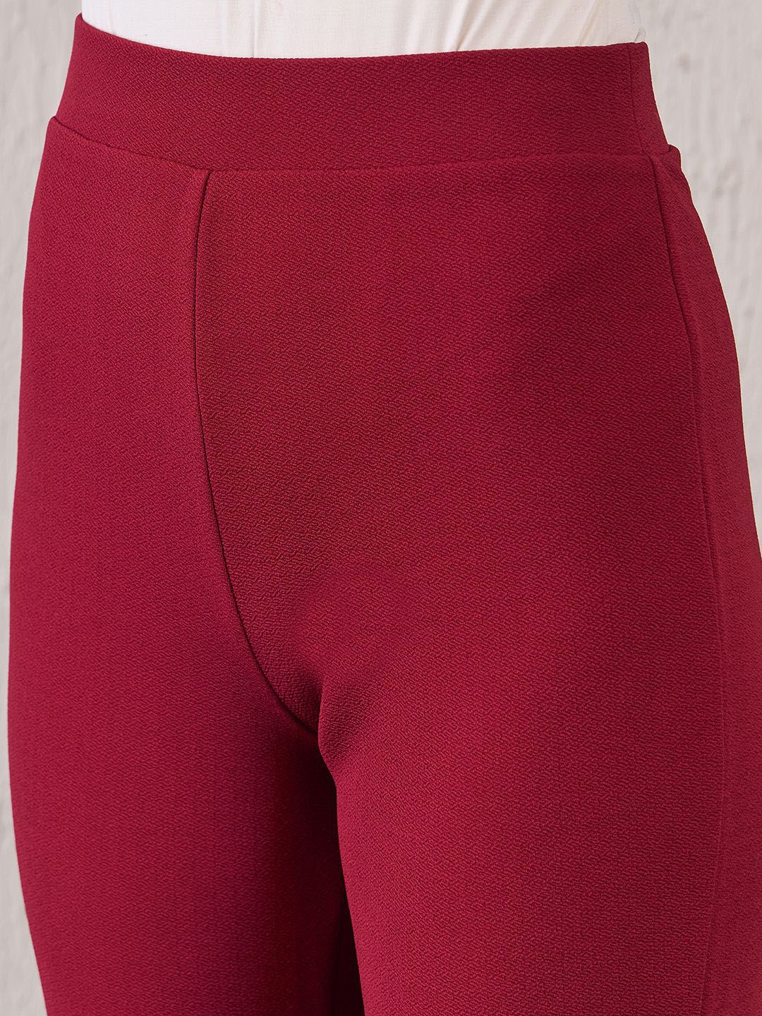 Berrylush Women High-Rise Bootcut Trousers