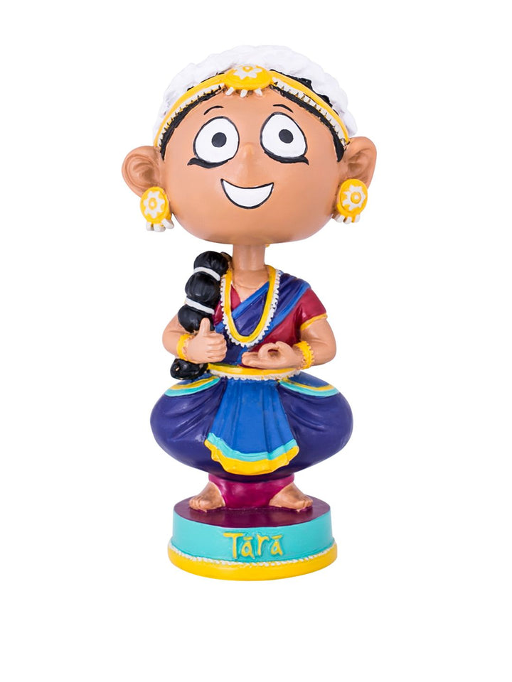 Chumbak Blue &amp; Multicolored Takita Tara Bobblehead Showpiece