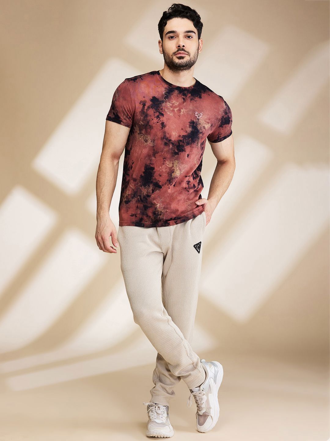 Being Human Men Printed Raw Edge T-shirt