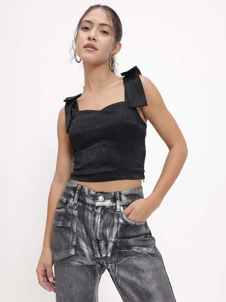 DressBerry La Femme Chic Tie-Up Straps Top