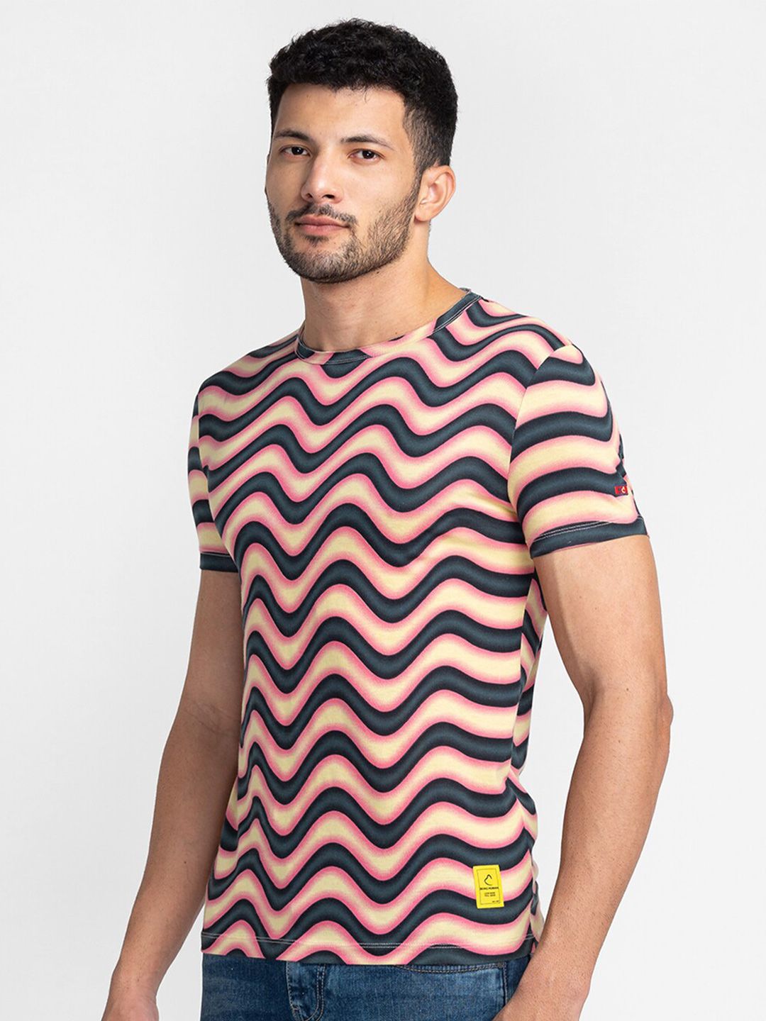 Being Human Horizontal Striped T-shirt