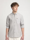 THE BEAR HOUSE Slim Fit Button Down Collar Chest Pocket Pure Cotton Casual Shirt
