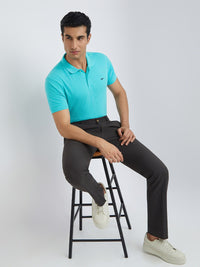 Park Avenue Solid Slim Fit Polo Collar T-shirt