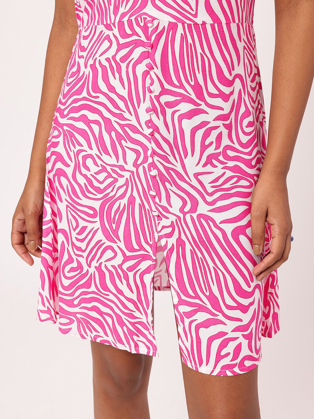 DressBerry Candy Swirl Abstract Print A-line Dress